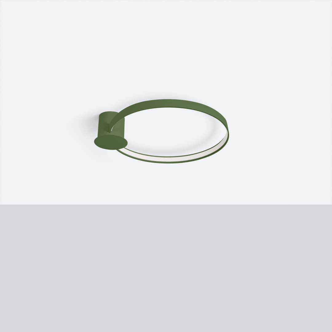 Plafon RIO 55 zielony oliwkowy LED 4000K - 17919