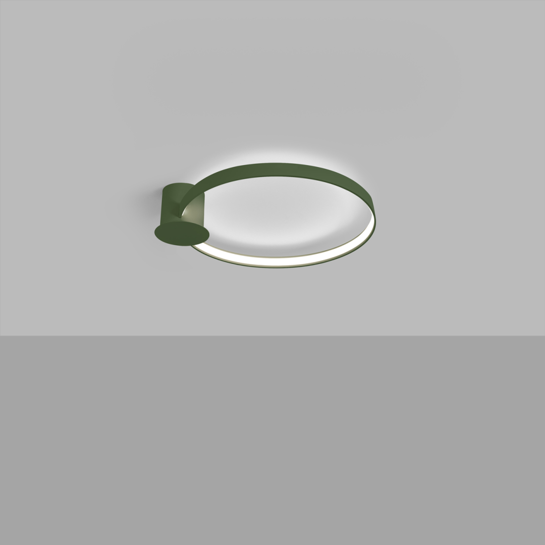 Plafon RIO 55 zielony oliwkowy LED 4000K - 17920