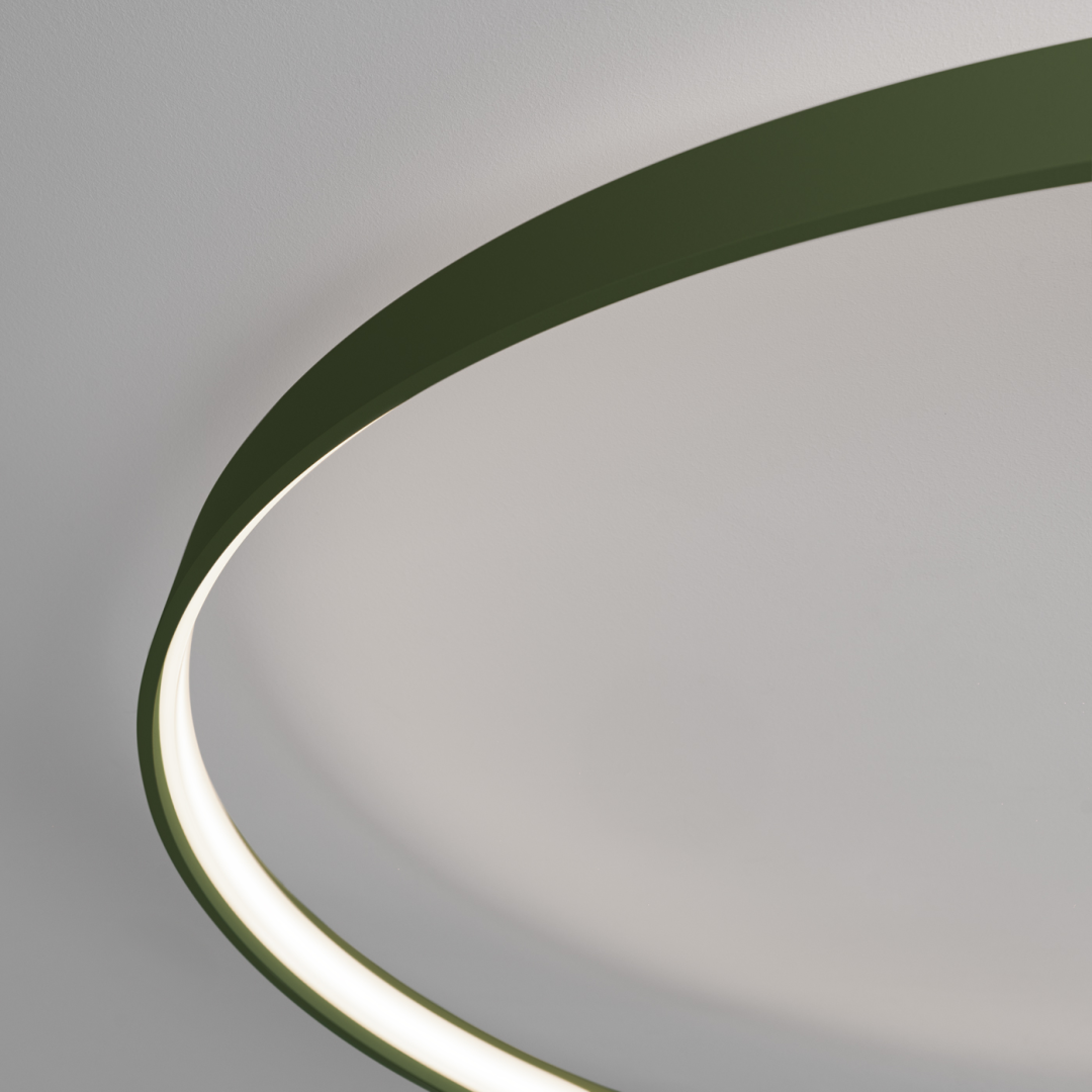 Plafon RIO 55 zielony oliwkowy LED 4000K - 17925