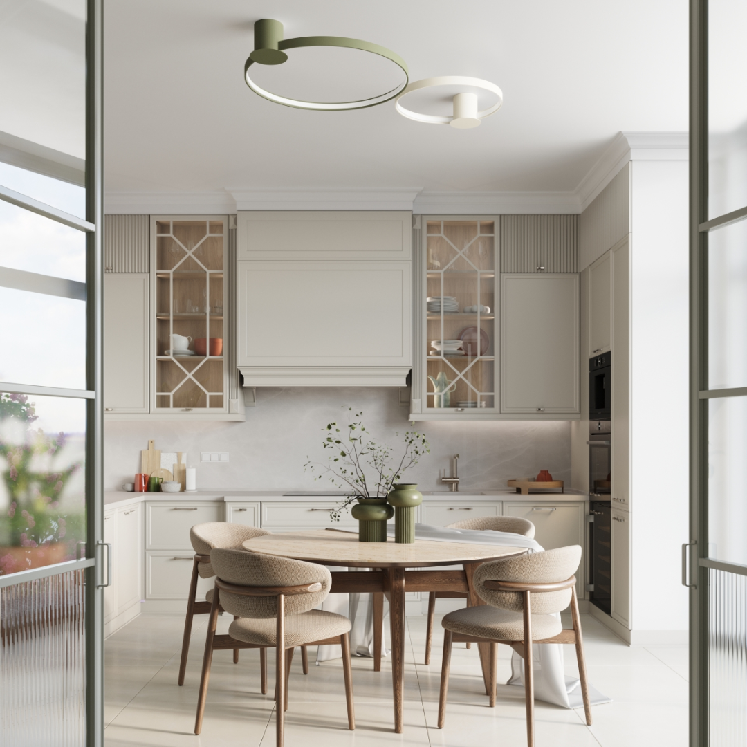 Plafon RIO 78 zielony oliwkowy LED 4000K - 17931