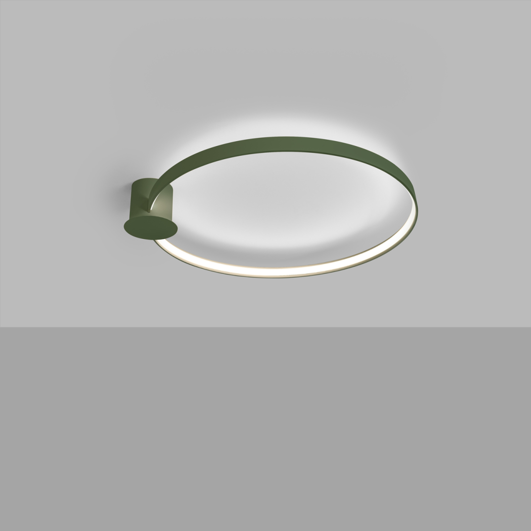 Plafon RIO 78 zielony oliwkowy LED 4000K - 17935