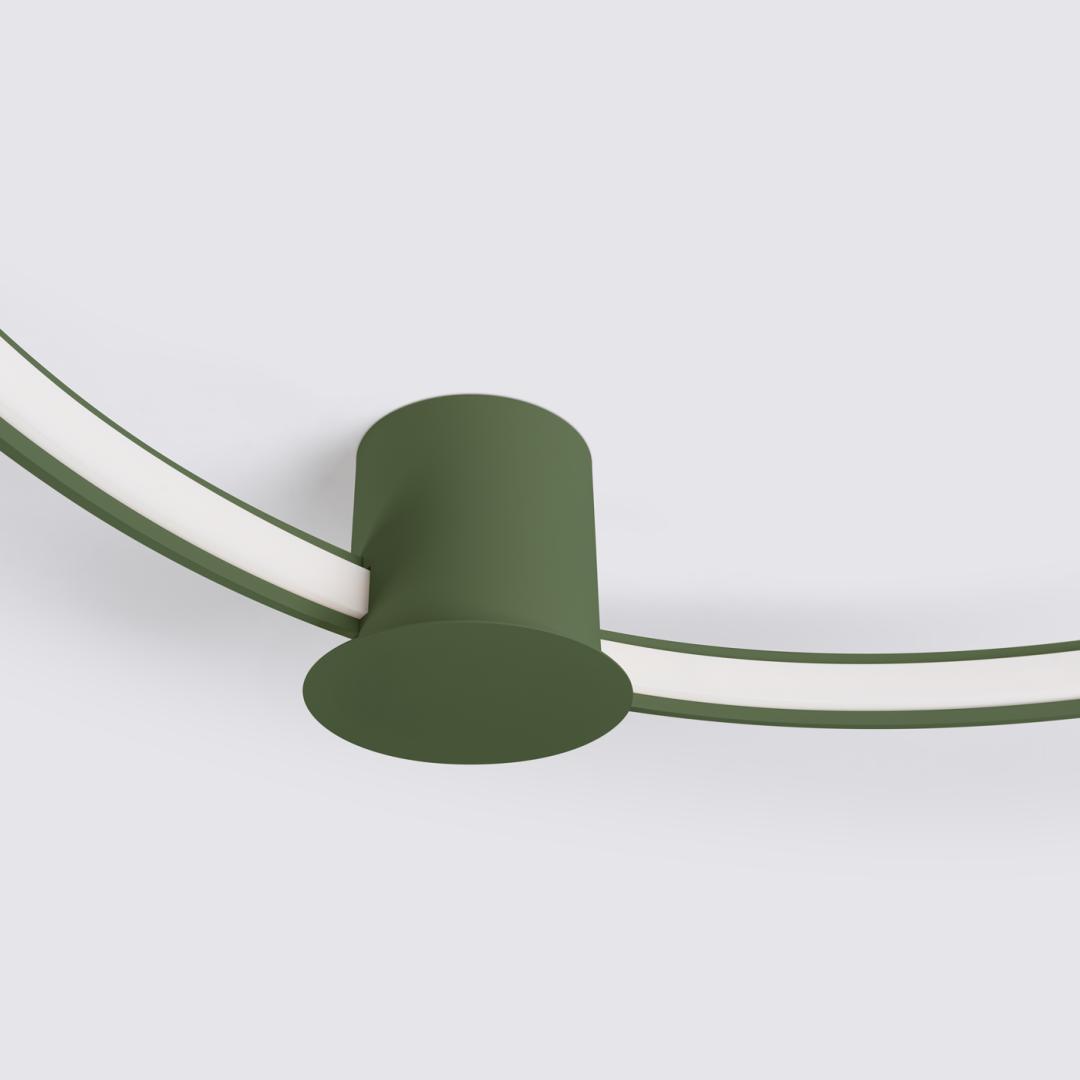 Plafon RIO 78 zielony oliwkowy LED 4000K - 17936