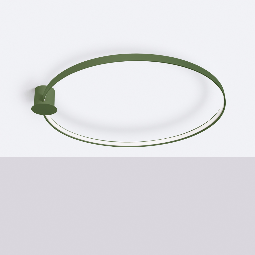 Plafon RIO 110 zielony oliwkowy LED 4000K - 17949