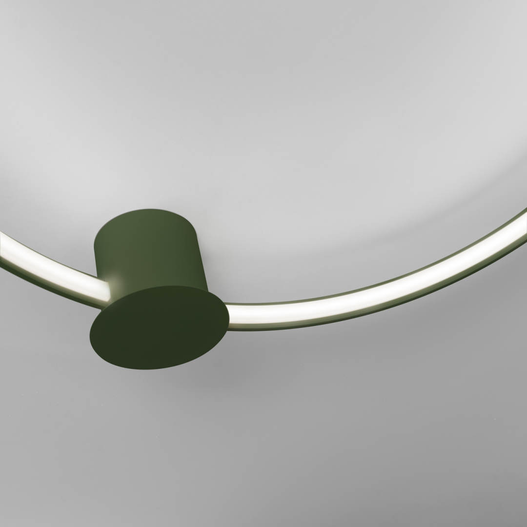 Plafon RIO 110 zielony oliwkowy LED 4000K - 17953