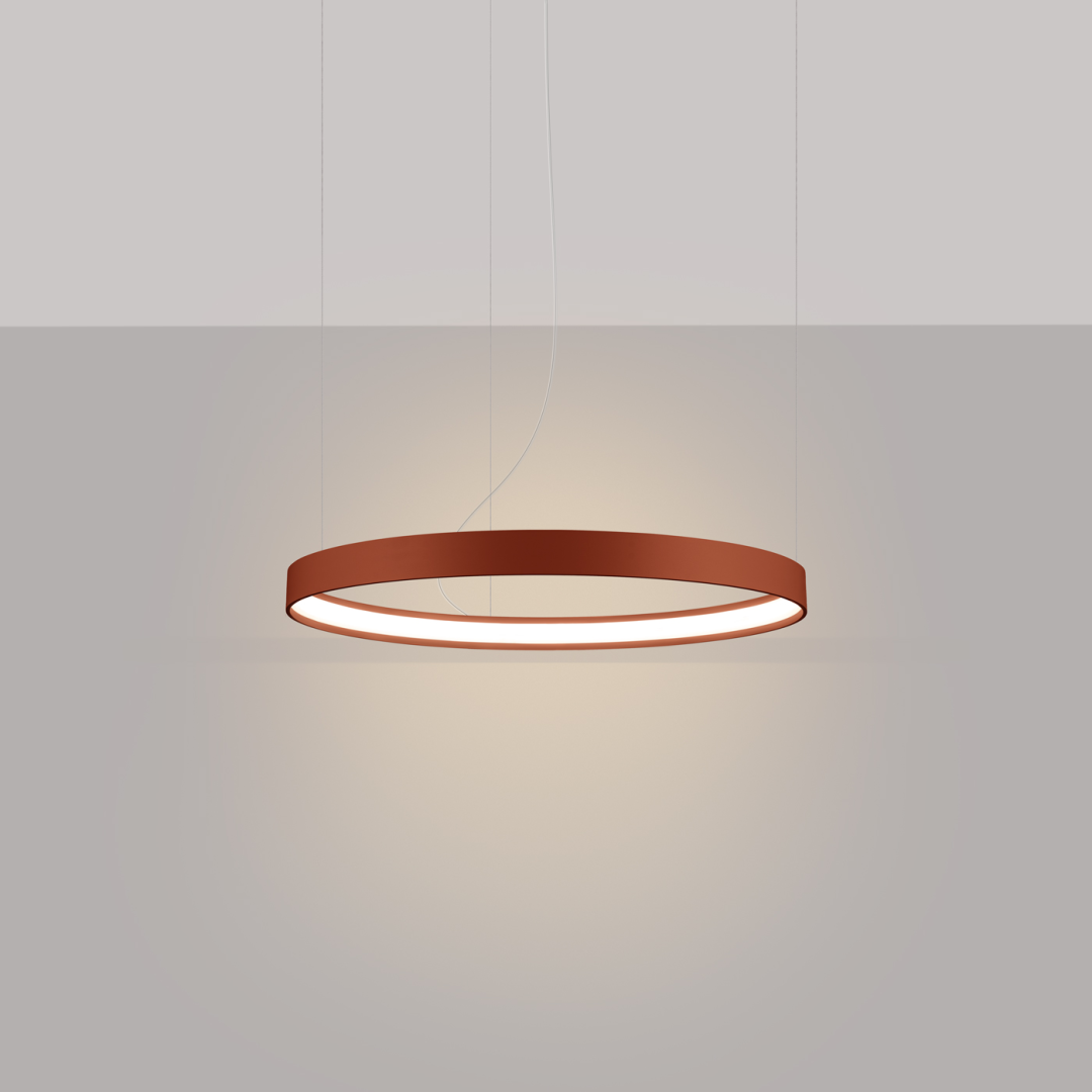 Żyrandol RIO 55 ochra czerwona LED 3000K - 17965