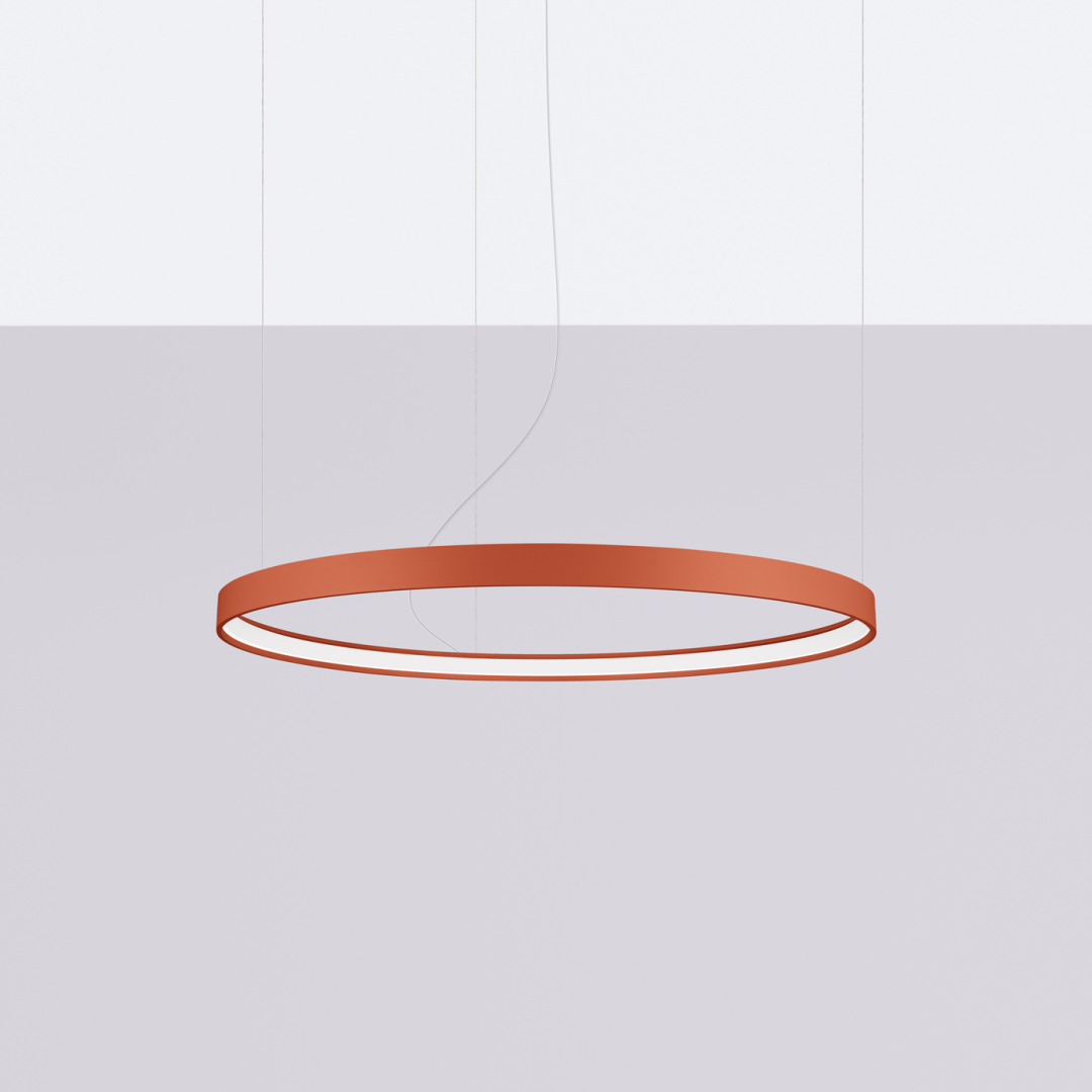 Żyrandol RIO 78 ochra czerwona LED 3000K - 17978