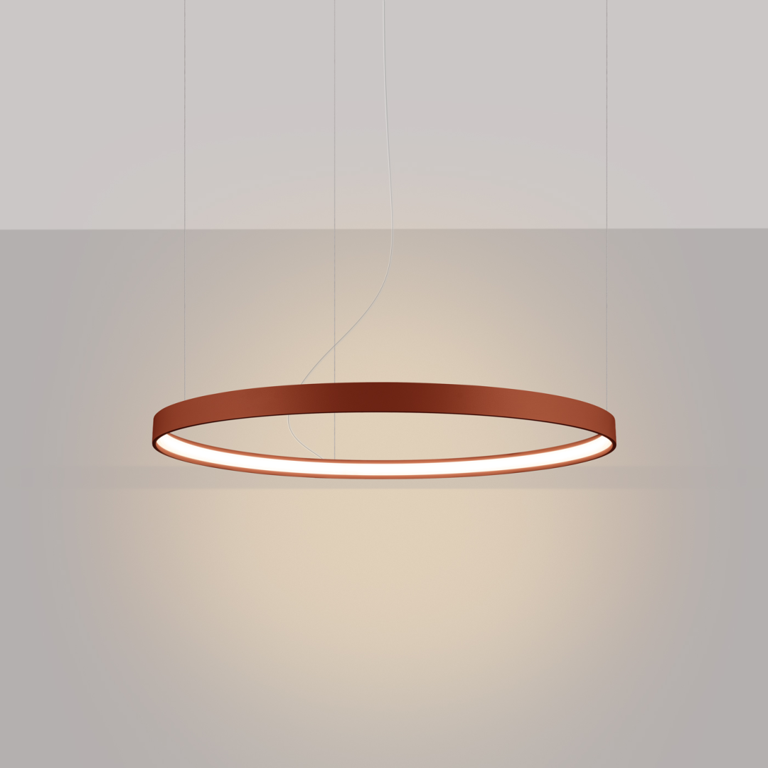 Żyrandol RIO 78 ochra czerwona LED 3000K - 17979