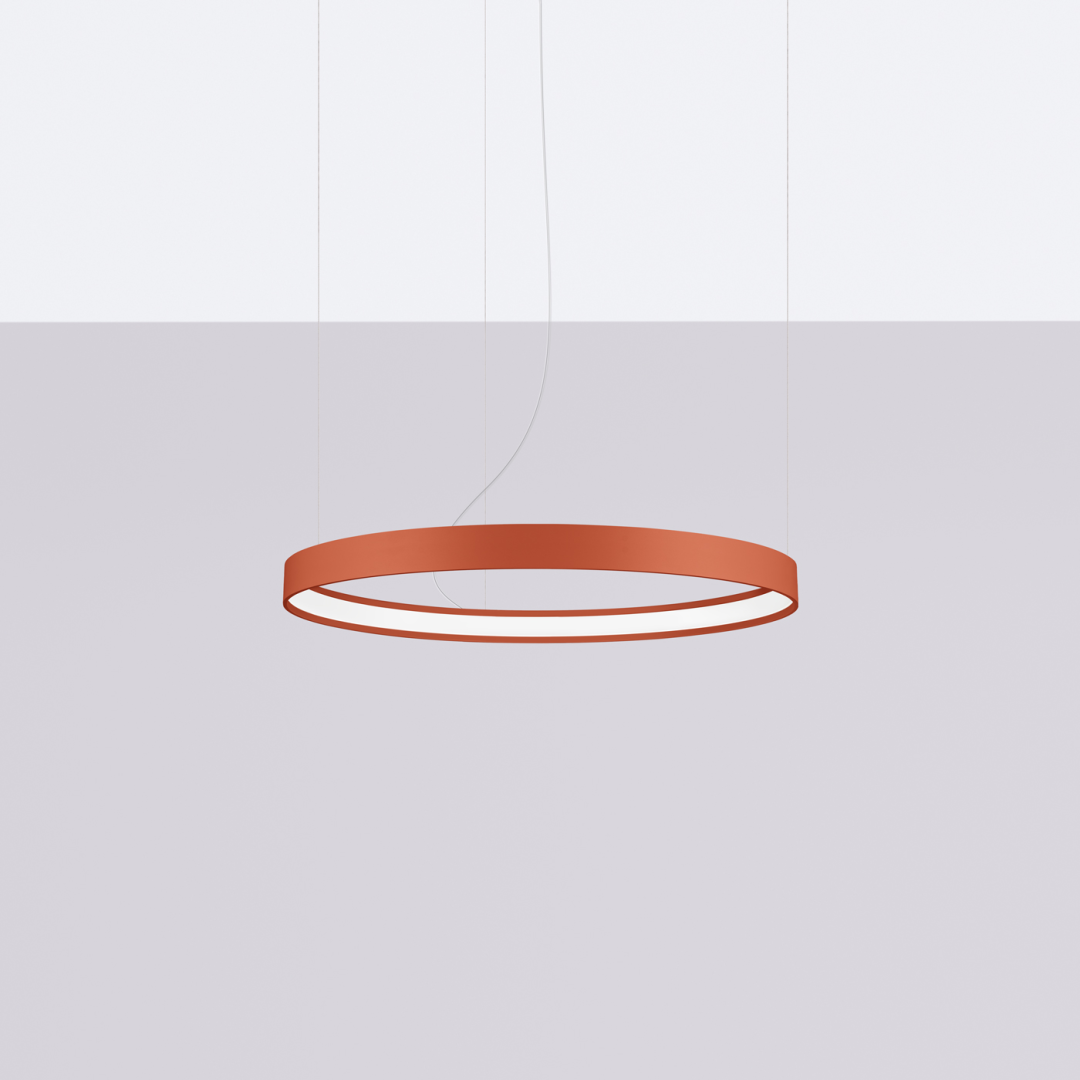 Żyrandol RIO 55 ochra czerwona LED 4000K - 18006