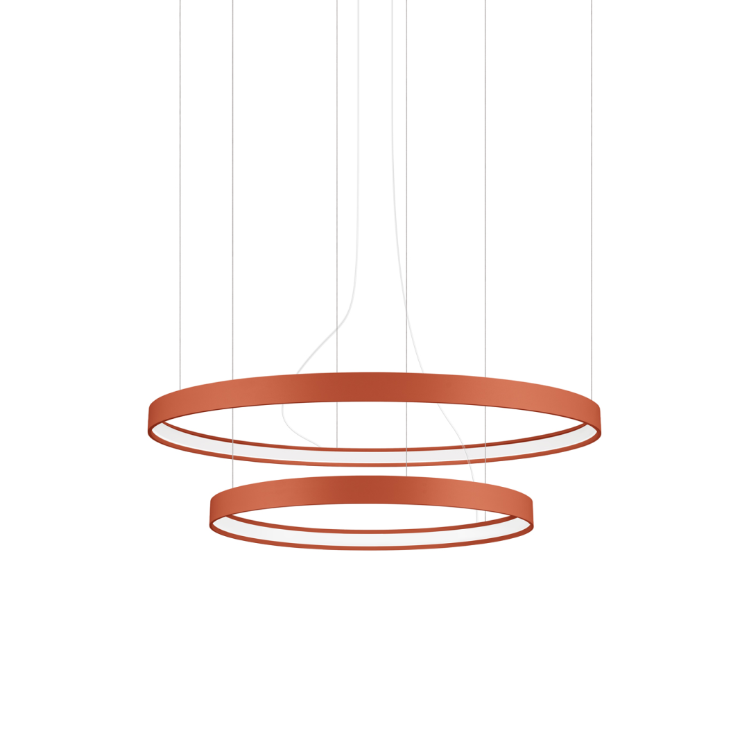 Żyrandol RIO 2 55/78 ochra czerwona LED 3000K - 18044