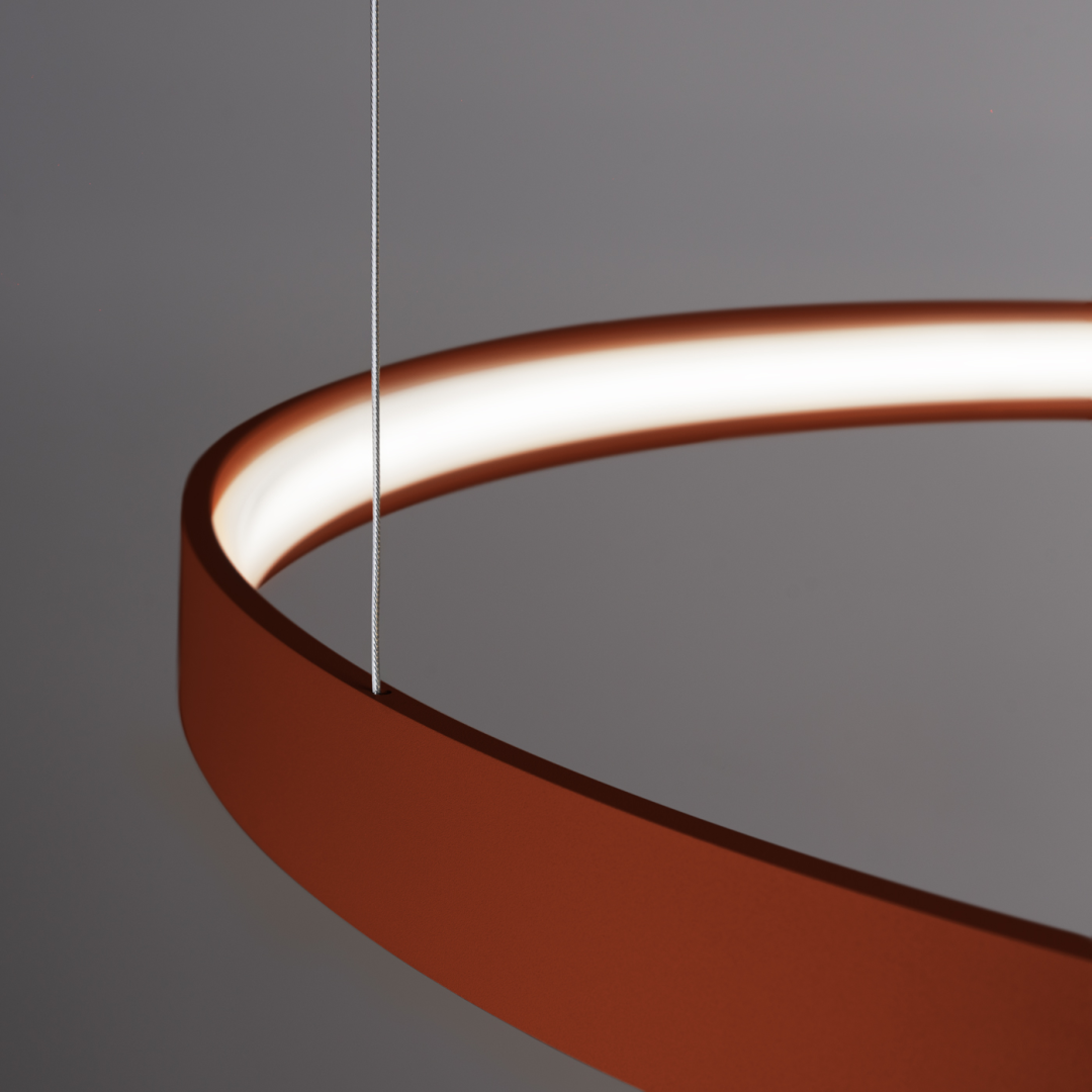 Żyrandol RIO 2 55/78 ochra czerwona LED 4000K - 18078