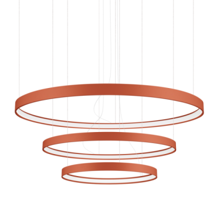 Żyrandol RIO 3 55/78/110 ochra czerwona LED 4000K