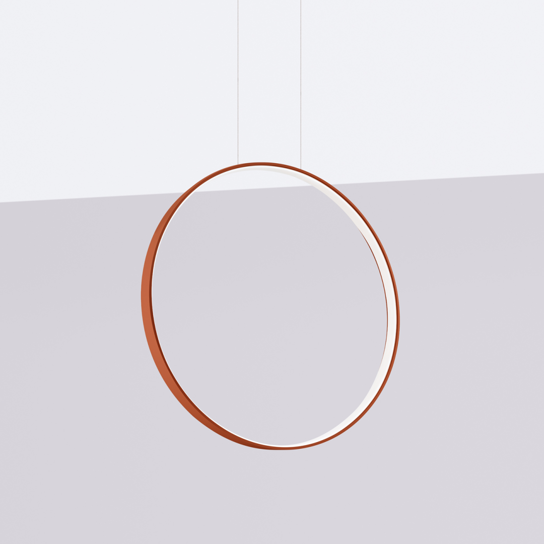 Lampa wisząca RIO 55 ochra czerwona LED 3000K - 18104