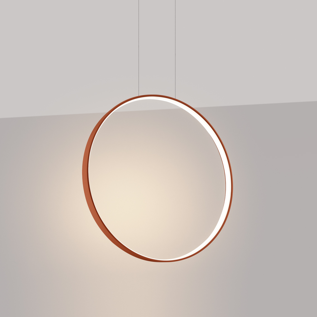 Lampa wisząca RIO 55 ochra czerwona LED 3000K - 18105