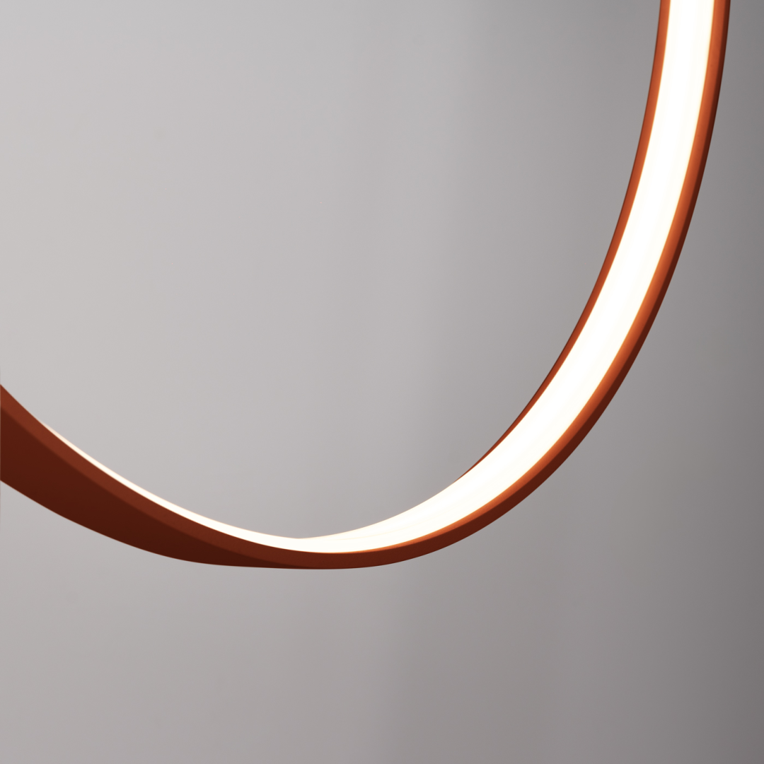 Lampa wisząca RIO 78 ochra czerwona LED 3000K - 18124