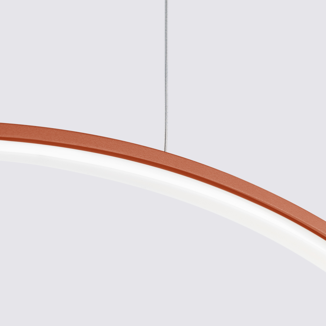 Lampa wisząca RIO 110 ochra czerwona LED 4000K - 18181