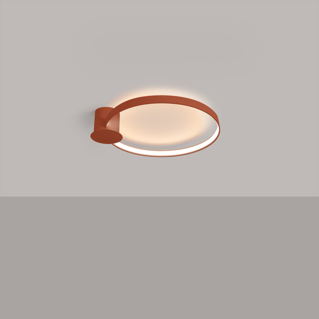 Plafon RIO 55 ochra czerwona LED 3000K - 18195