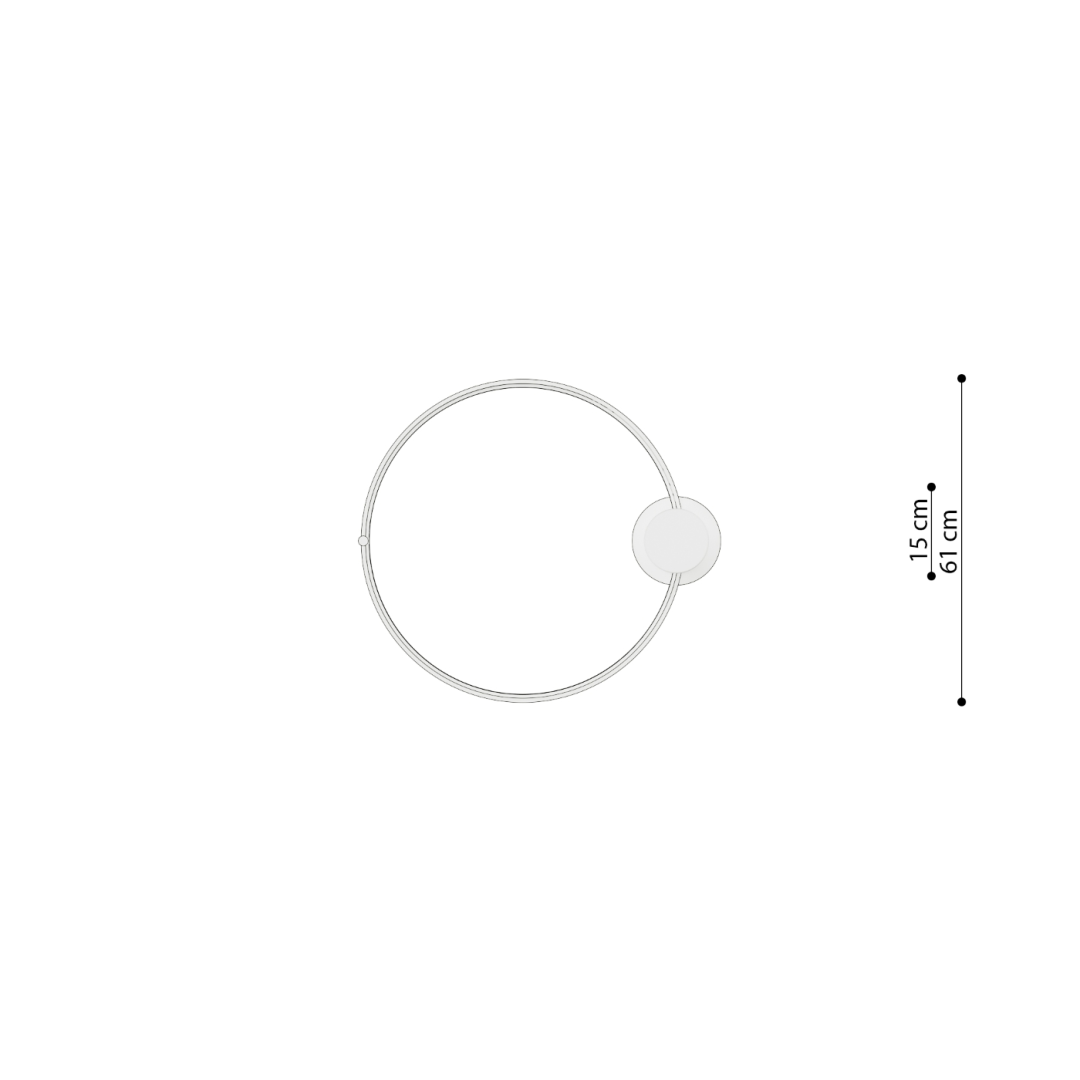 Plafon RIO 55 ochra czerwona LED 3000K - 18202