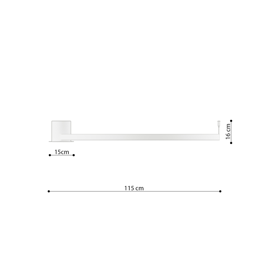 Plafon RIO 110 ochra czerwona LED 3000K - 18231