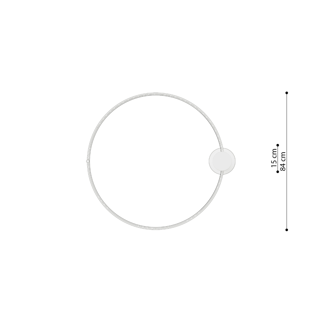 Plafon RIO 78 ochra czerwona LED 4000K - 18262