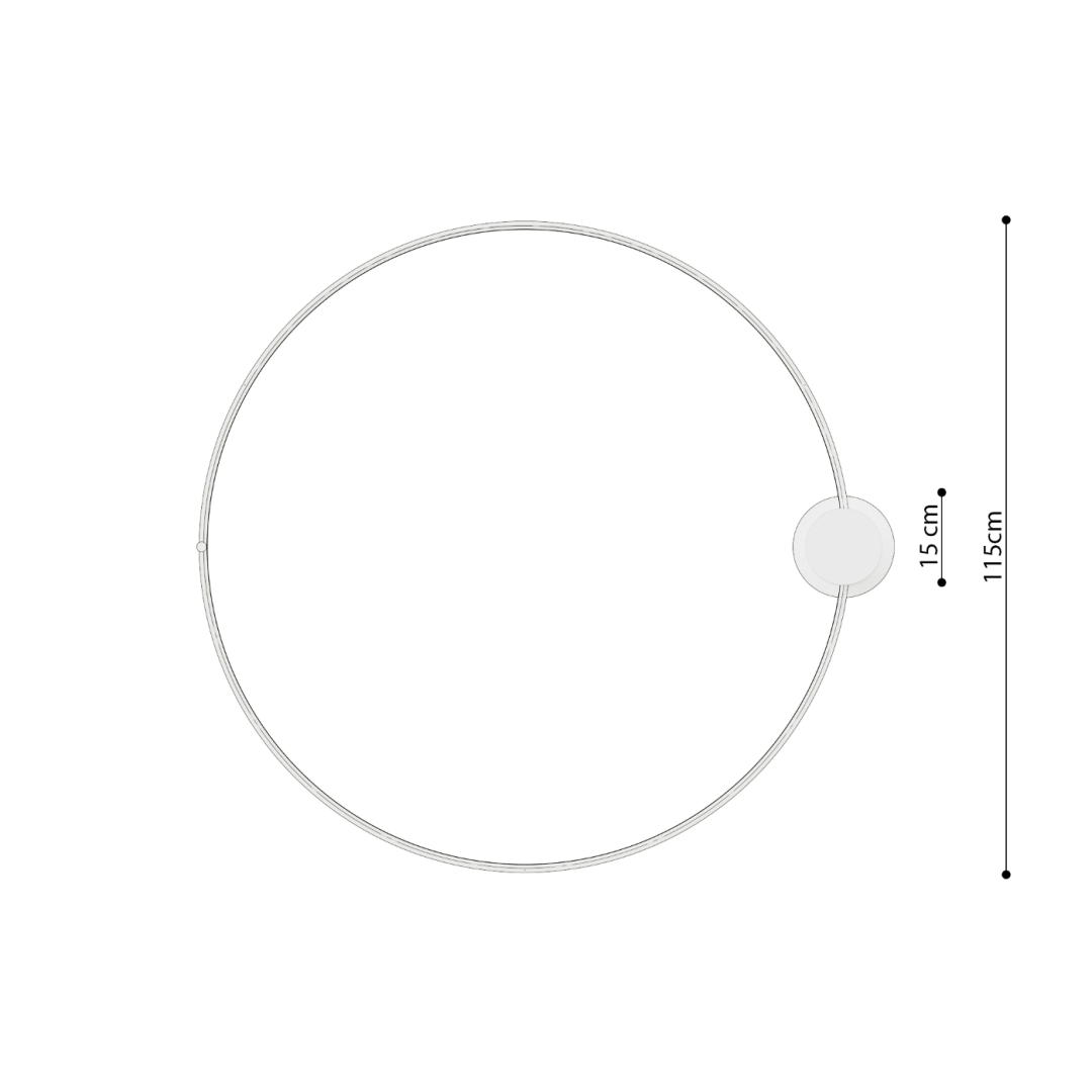 Plafon RIO 110 ochra czerwona LED 4000K - 18277