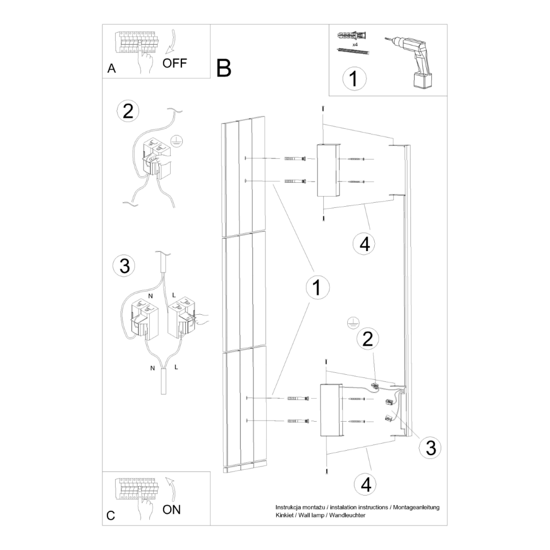 Kinkiet SAPPO 120 ochra czerwona LED 3000K - 18377
