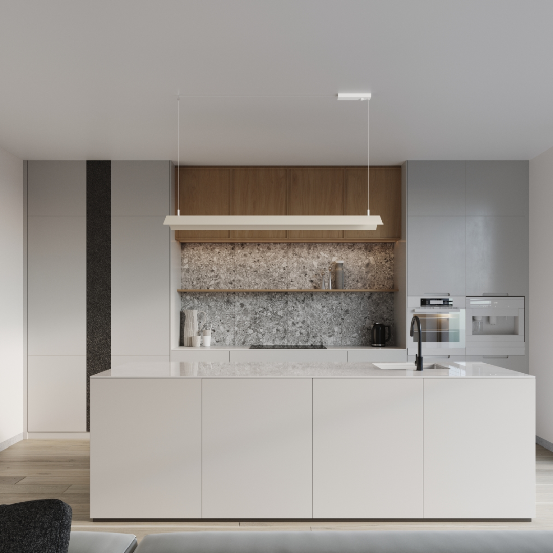 Lampa wisząca ELVA biała LED 4000K - 18766