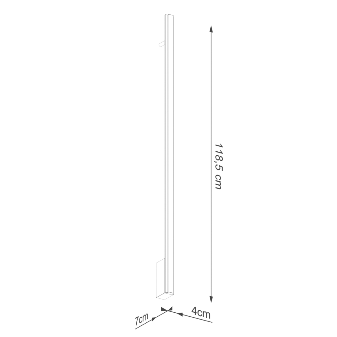 Kinkiet LAGOM 120 czarny LED 3000K - 18841