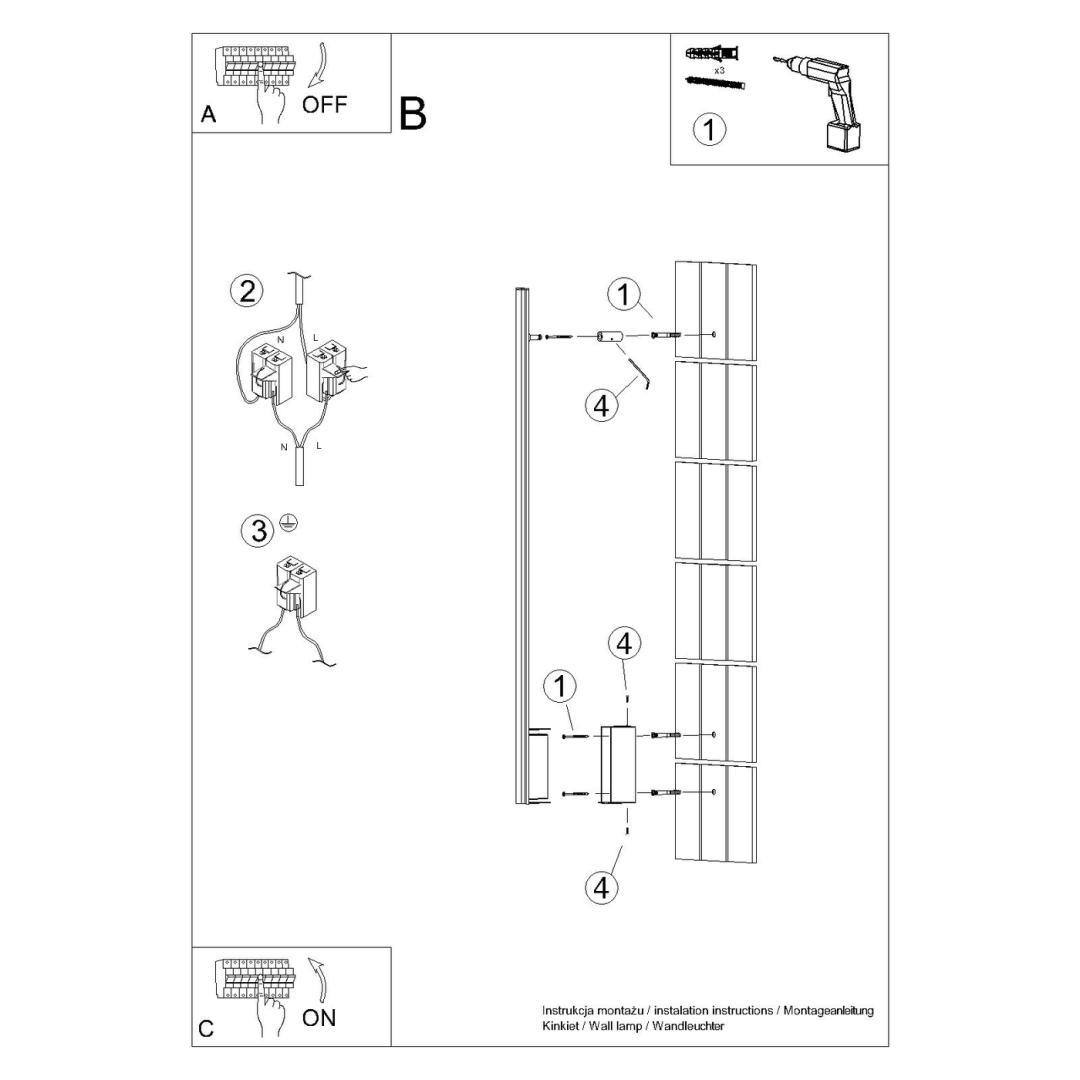 Kinkiet LAGOM 120 zielony oliwkowy LED 3000K - 18959