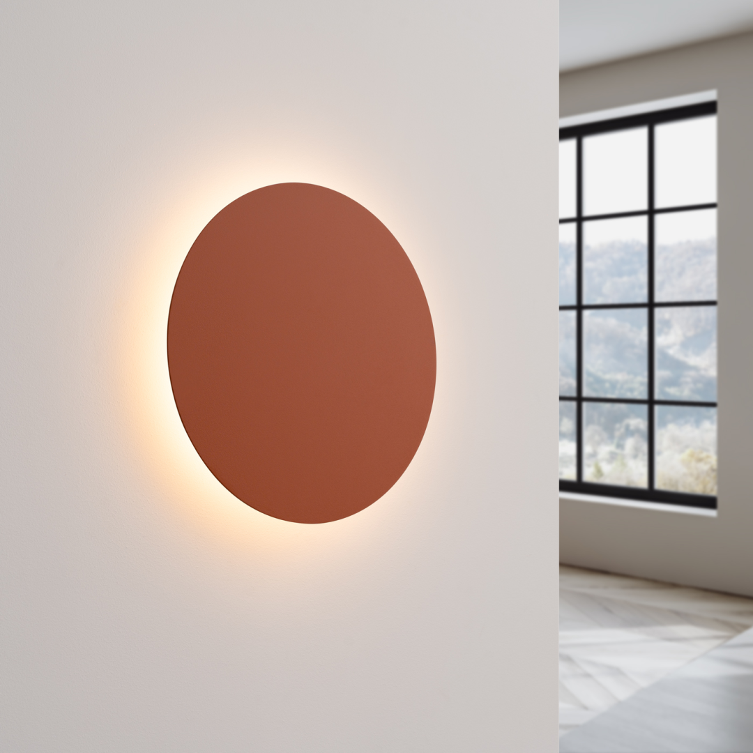 Kinkiet BORGEN ochra czerwona LED 3000K - 19108