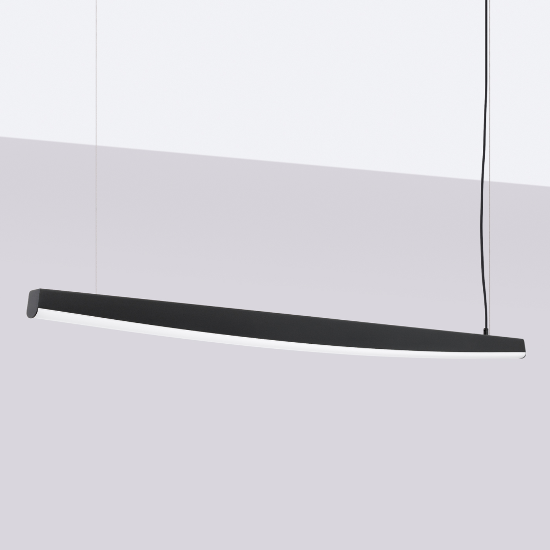 Lampa wisząca JORUN 150 czarna LED 4000K - 19174