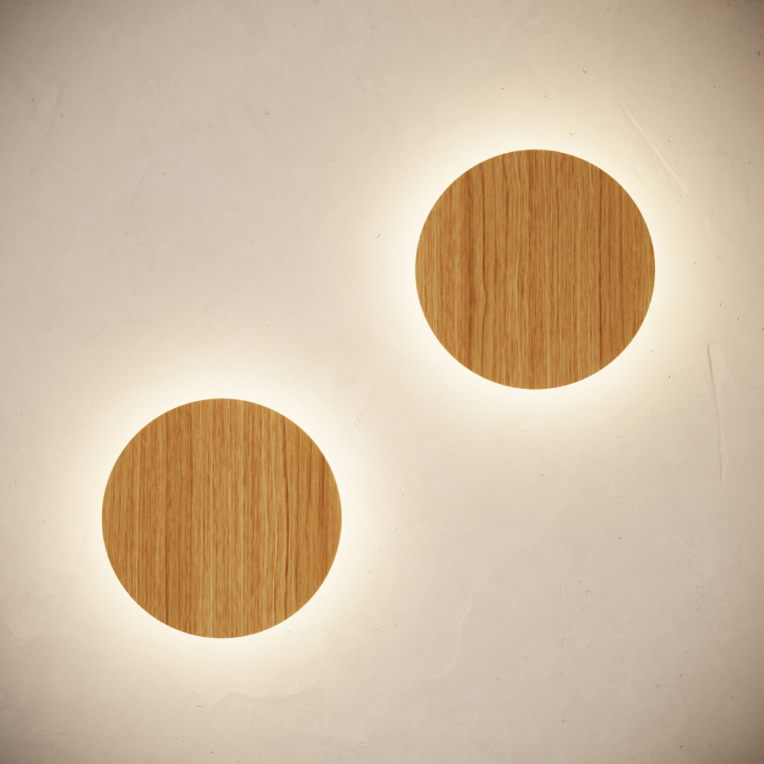 Kinkiet BORGEN drewno LED 3000K - 19199