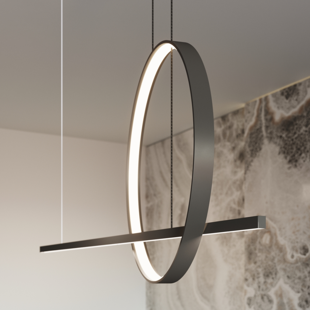 Lampa wisząca GLAD biała LED 3000K - 19214