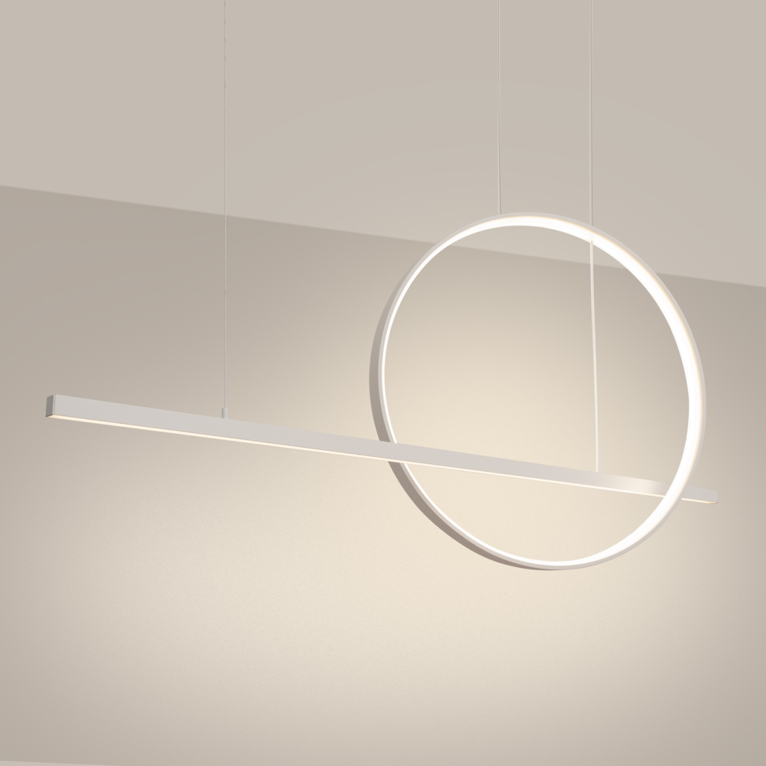 Lampa wisząca GLAD biała LED 3000K - 19216