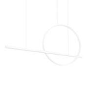 Lampa wisząca GLAD biała LED 4000K