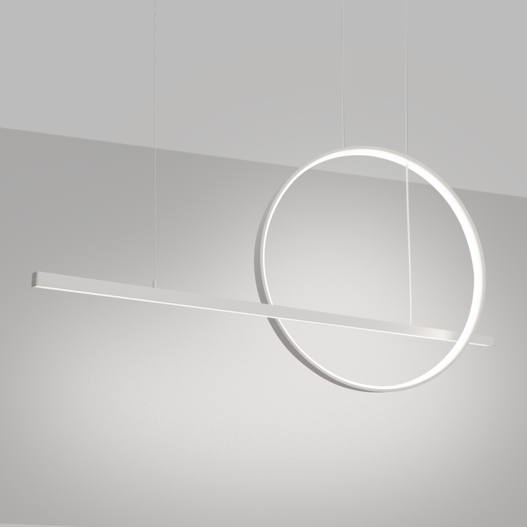 Lampa wisząca GLAD biała LED 4000K - 19231