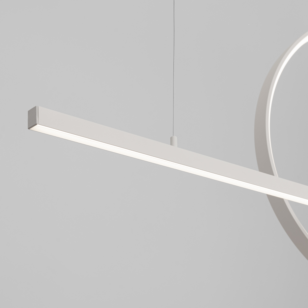 Lampa wisząca GLAD biała LED 4000K - 19233