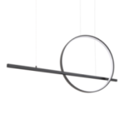 Lampa wisząca GLAD czarna LED 3000K