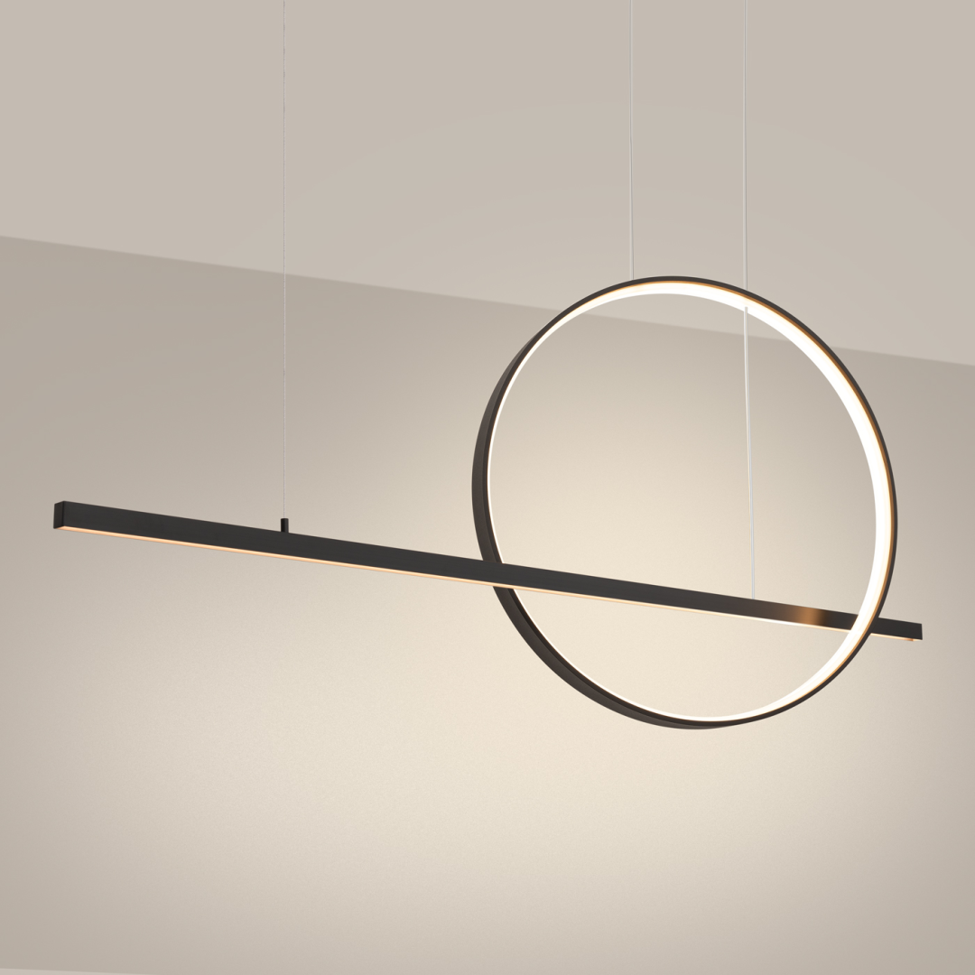 Lampa wisząca GLAD czarna LED 3000K - 19246