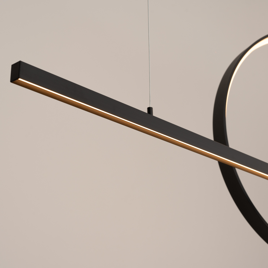 Lampa wisząca GLAD czarna LED 3000K - 19248