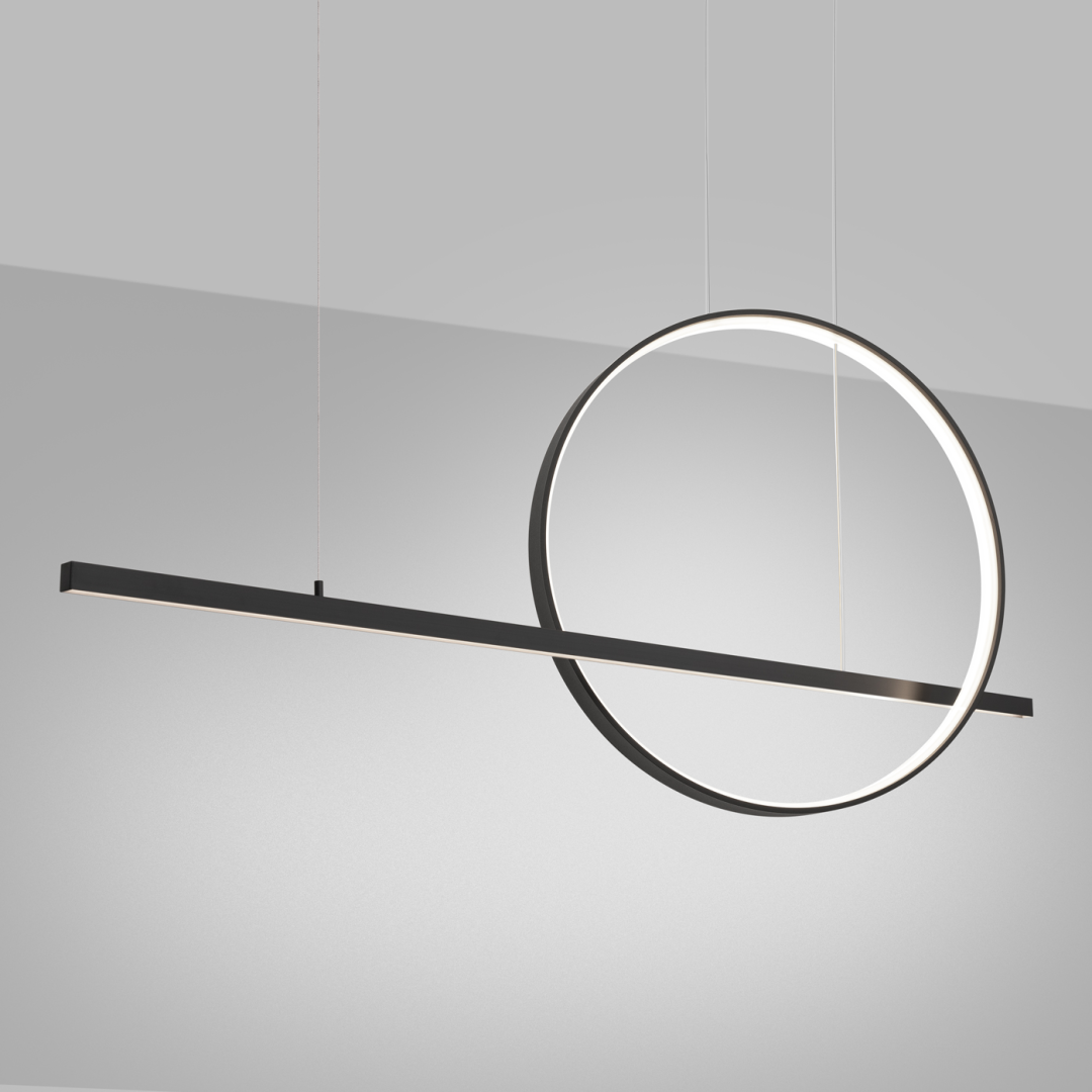 Lampa wisząca GLAD czarna LED 4000K - 19261