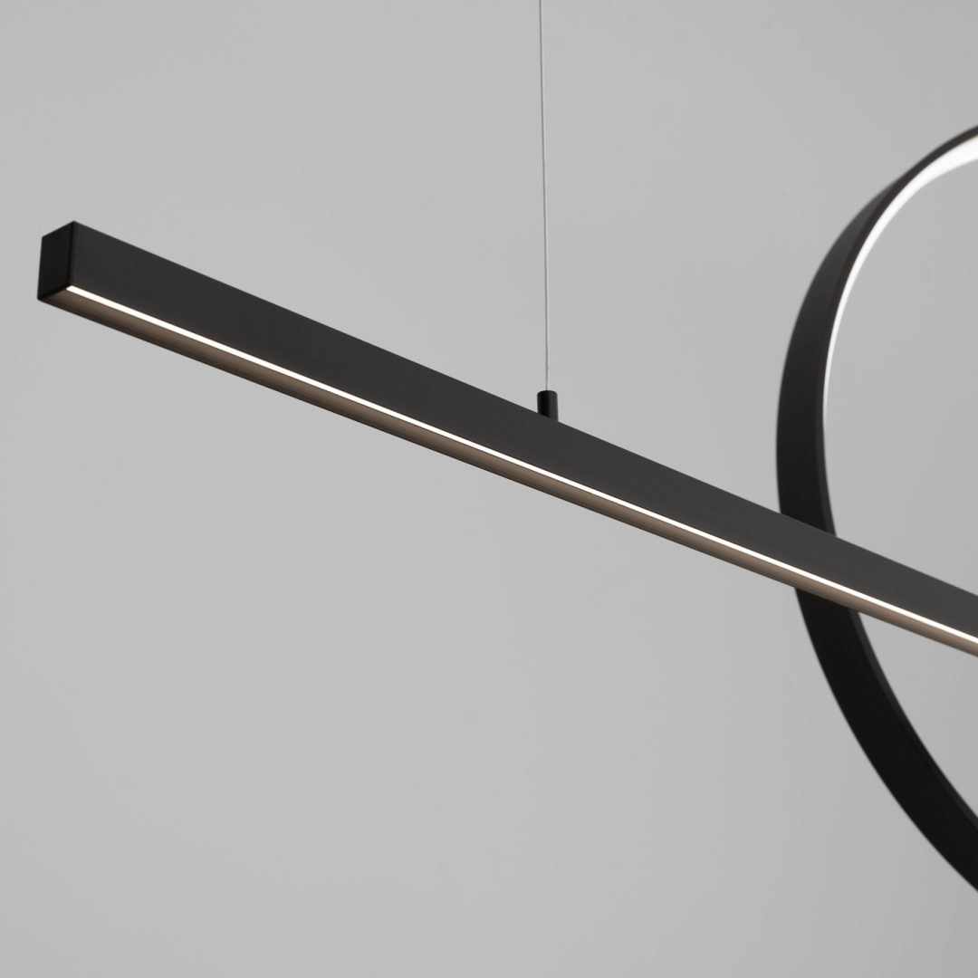 Lampa wisząca GLAD czarna LED 4000K - 19263