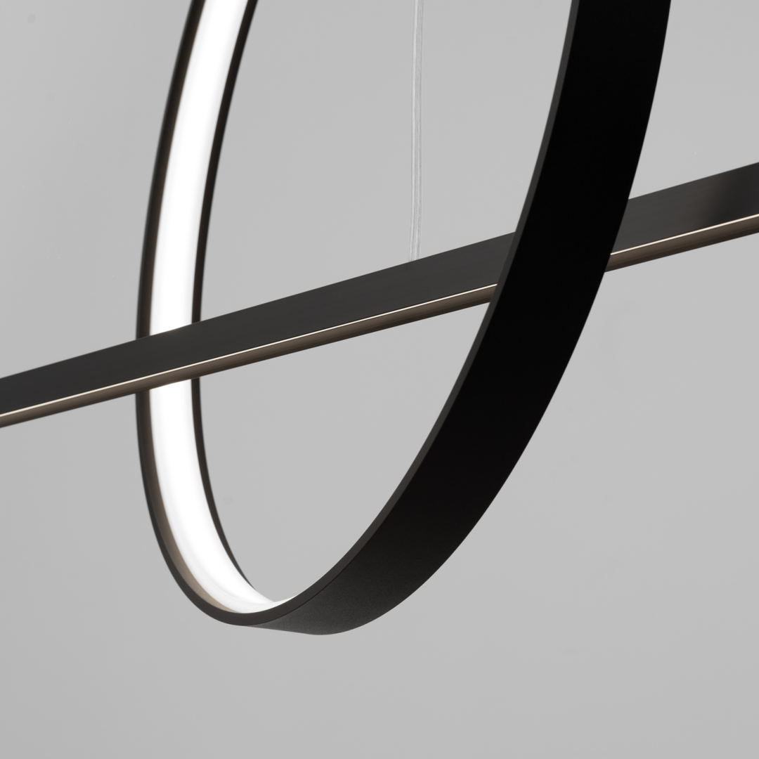 Lampa wisząca GLAD czarna LED 4000K - 19264