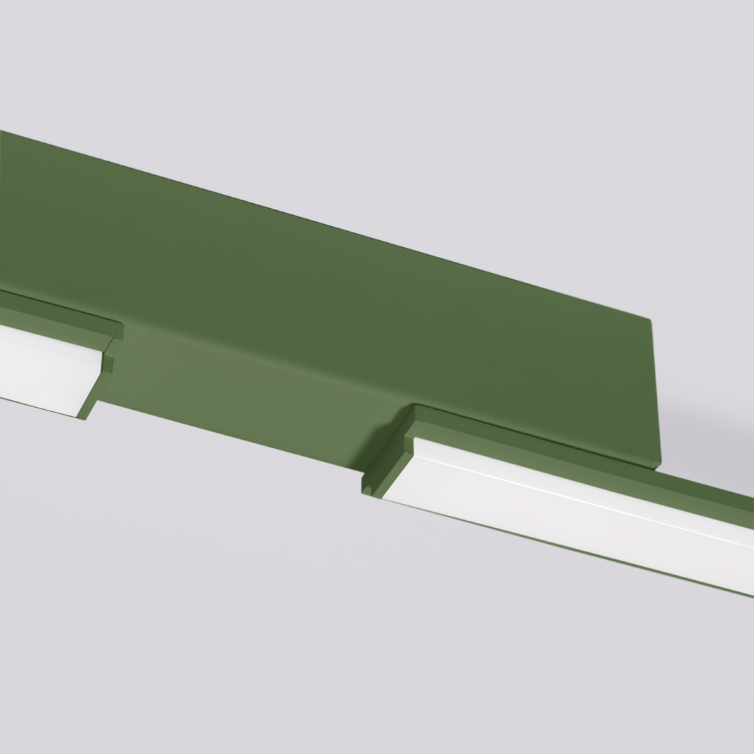 Plafon LAGOM zielony oliwkowy 3000K - 19610