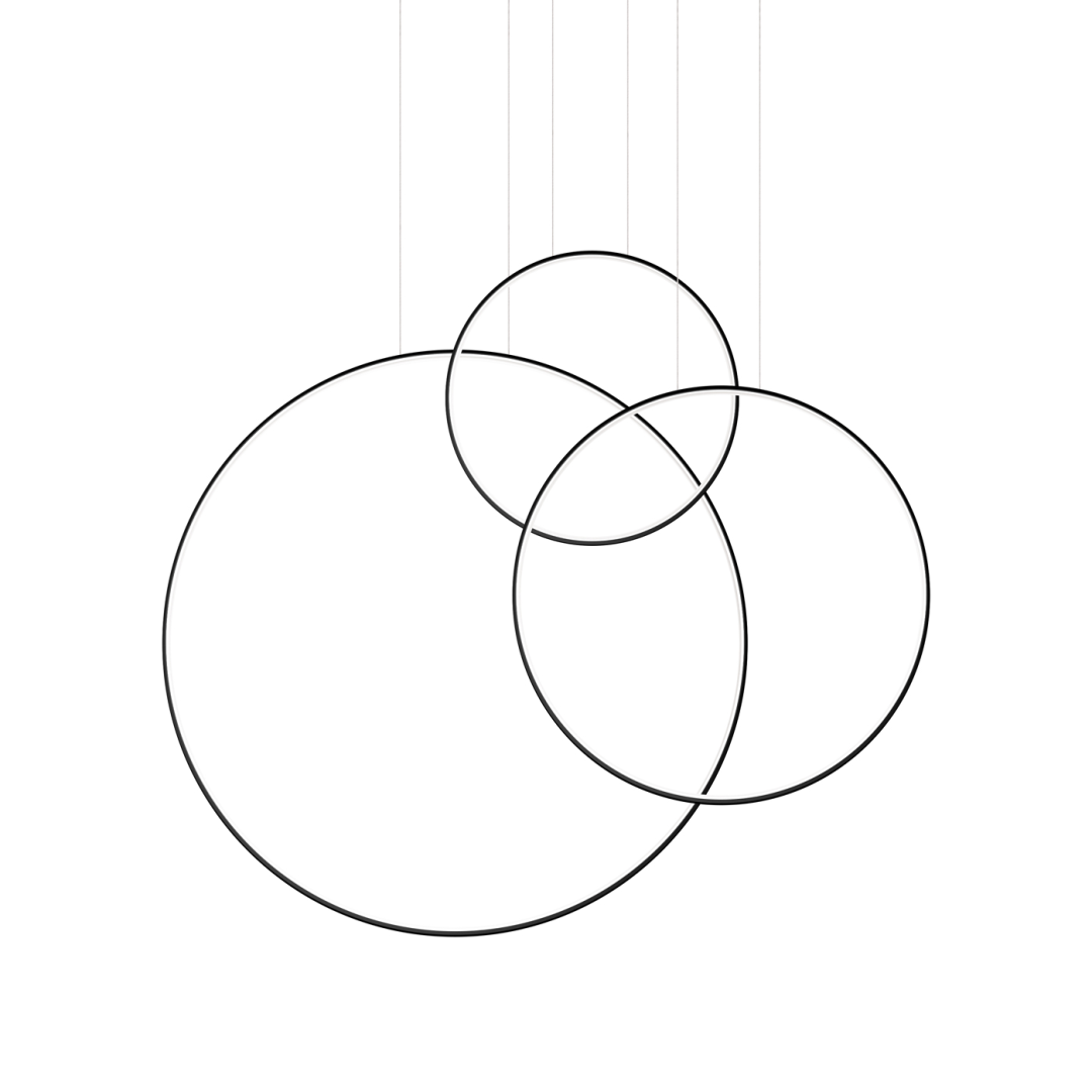 Lampa wisząca RIO 3 55/78/110 czarna LED 3000K - 19838