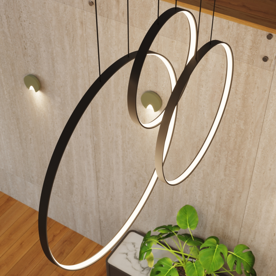 Lampa wisząca RIO 3 55/78/110 czarna LED 4000K - 19856