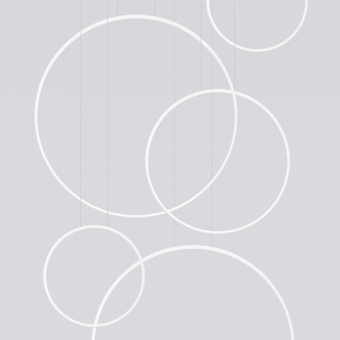 Lampa wisząca RIO 5 55/55/78/110/110 biała LED 3000K - 19878