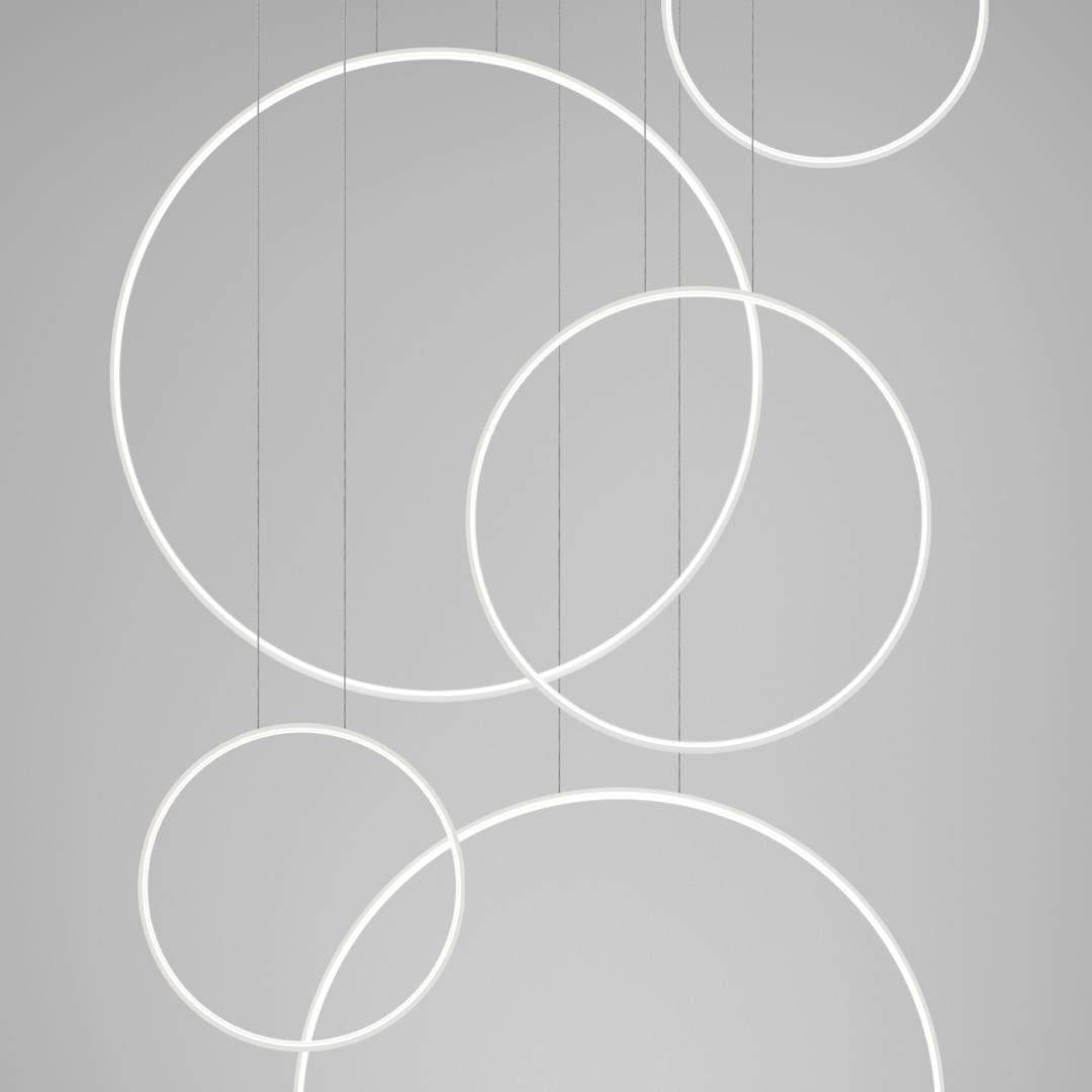 Lampa wisząca RIO 5 55/55/78/110/110 biała LED 4000K - 19894