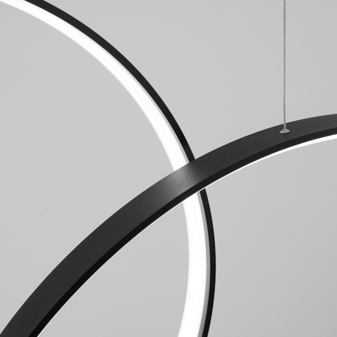 Lampa wisząca RIO 5 55/55/78/110/110 czarna LED 4000K - 19904