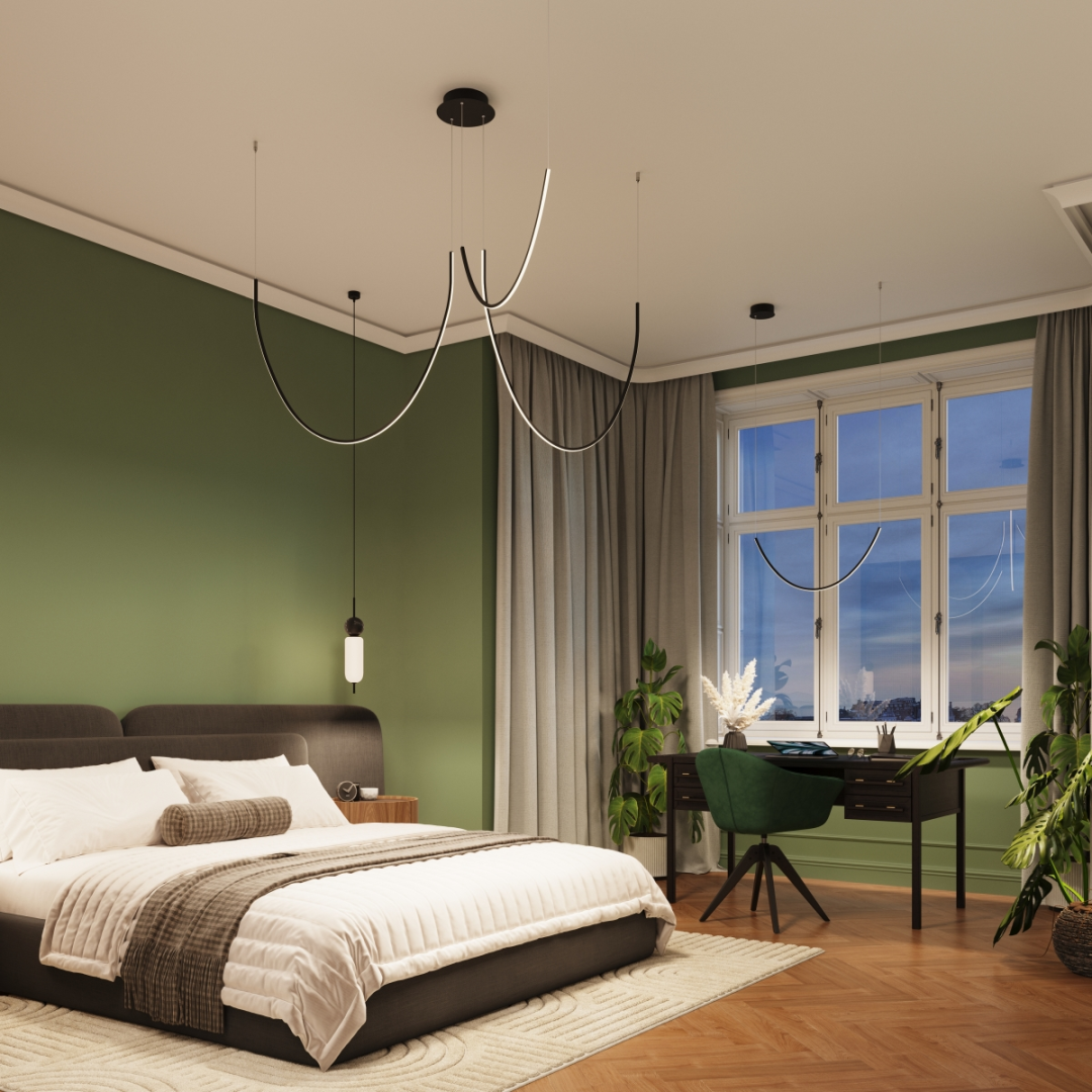 Żyrandol ALVAR 3 czarny LED 3000K - 19930