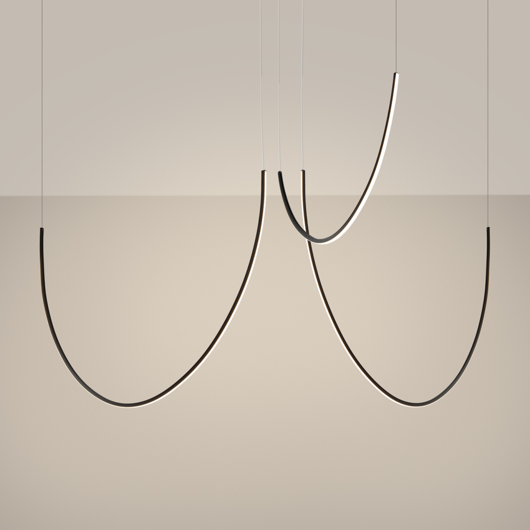 Żyrandol ALVAR 3 czarny LED 3000K - 19933